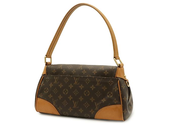 Borsa a Spalla Louis Vuitton Monogram Beverly MM Marrone - vista 3