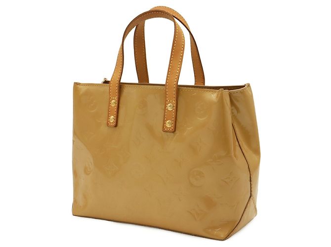 Borsa Louis Vuitton Monogram Vernis Lead PM Nocciola - vista 3