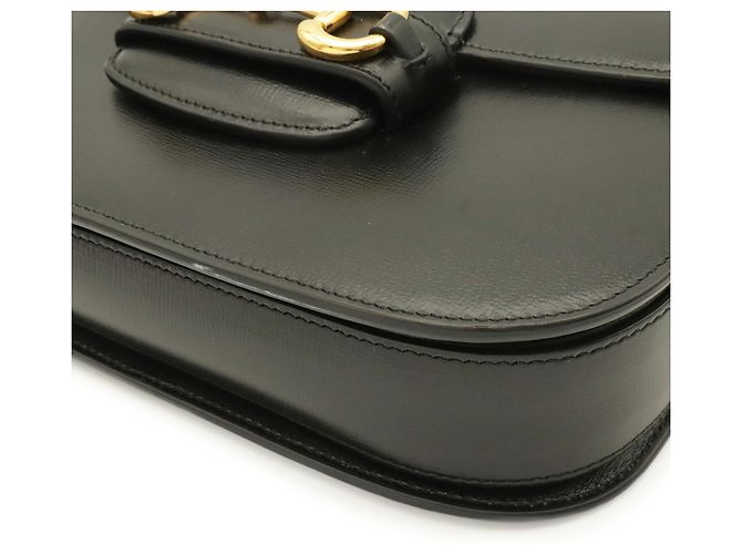 Borsa a tracolla Gucci Horsebit 1955 Pochette Nero - vista 4
