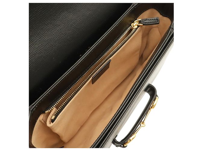 Borsa a tracolla Gucci Horsebit 1955 Pochette Nero - vista 6