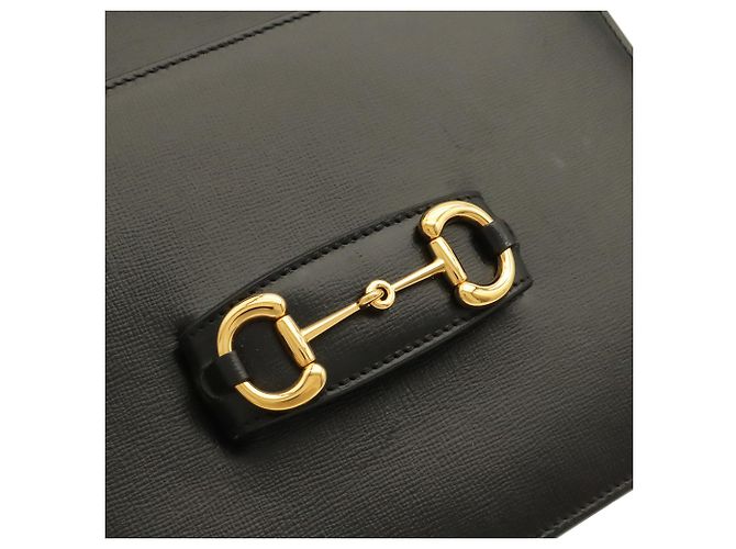 Borsa a tracolla Gucci Horsebit 1955 Pochette Nero - vista 7