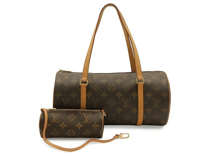 Borsa Louis Vuitton Monogram Papillon 30 Marrone - vista 2
