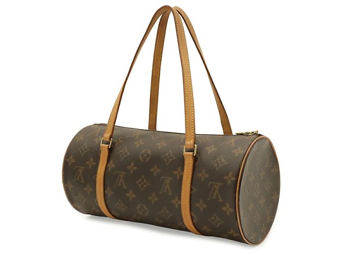 Borsa Louis Vuitton Monogram Papillon 30 Marrone - vista 3