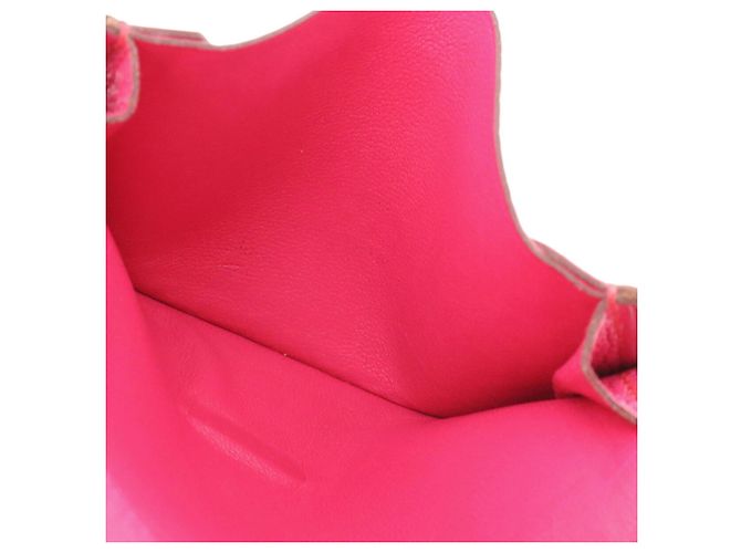 Tarjetero Hermès Bearn en Rose Shocking Pink Rosa - vista 9