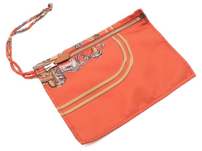 Hermès HERMES Silky City PM Brides de Gala Borsa a Spalla Marrone Multicolore - vista 10