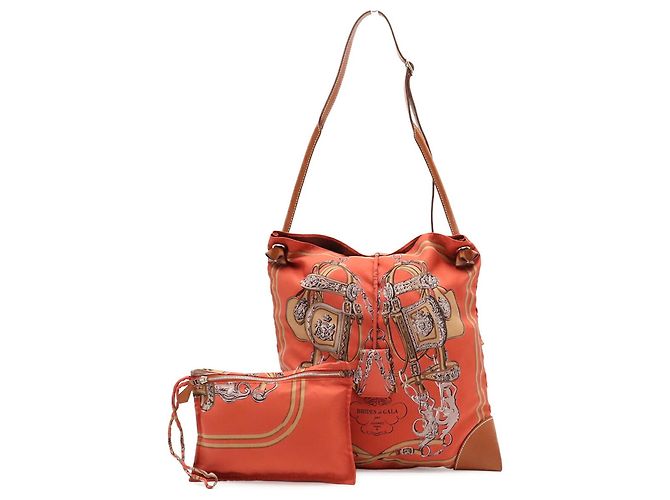 Hermès HERMES Silky City PM Brides de Gala Borsa a Spalla Marrone Multicolore - vista 2