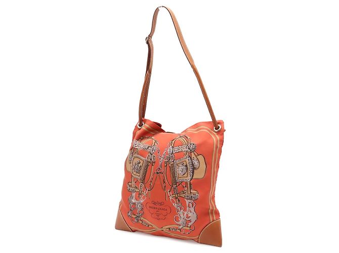 Hermès HERMES Silky City PM Brides de Gala Borsa a Spalla Marrone Multicolore - vista 3
