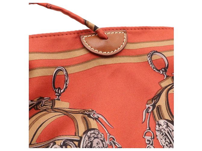 Hermès HERMES Silky City PM Brides de Gala Borsa a Spalla Marrone Multicolore - vista 8
