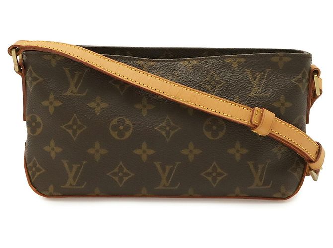 Borsa a Spalla Louis Vuitton Monogram Trotteur Pochette M51240 Marrone - vista 2