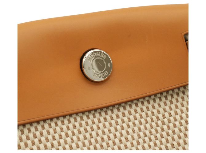 Borsa a Spalla Hermès Herbag TPM Pochette Nero Marrone chiaro - vista 5