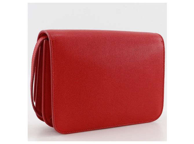 Burberry TB Flap Leather Small Rosso - vista 2