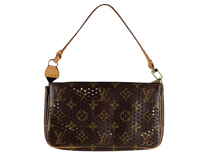 Louis Vuitton Monogram Perfo Pochette Accessoires Verde chiaro Monogramma - vista 3