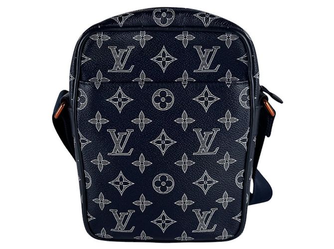 Borsa a tracolla Louis Vuitton Monogram Ink Danube PM Navy Blu navy - vista 2