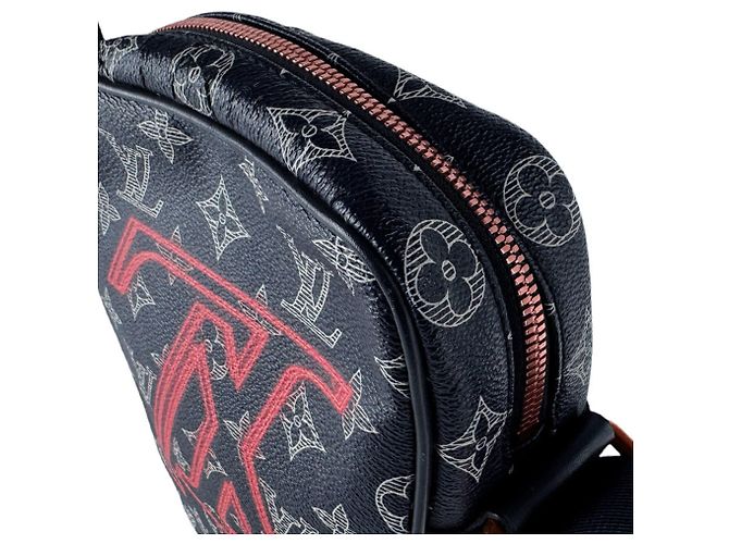 Borsa a tracolla Louis Vuitton Monogram Ink Danube PM Navy Blu navy - vista 6
