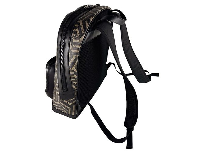 Zaino Gucci Geometric Kaleido Marrone Nero - vista 10