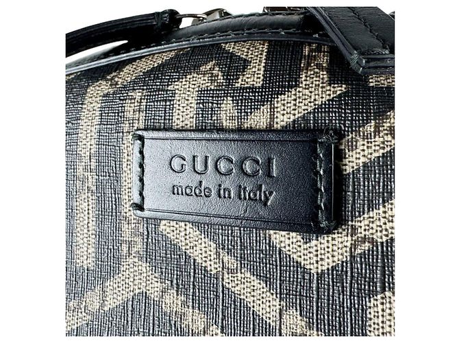 Zaino Gucci Geometric Kaleido Marrone Nero - vista 11