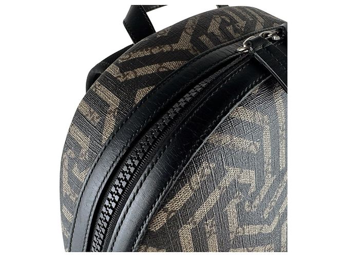 Zaino Gucci Geometric Kaleido Marrone Nero - vista 7