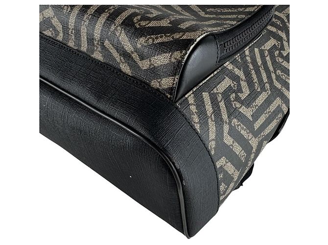 Zaino Gucci Geometric Kaleido Marrone Nero - vista 8