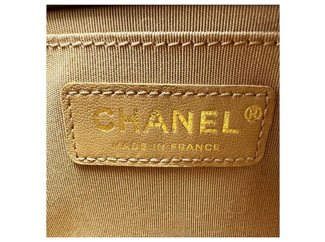Borsa Chanel Boy a Spalla Marrone Beige - vista 12