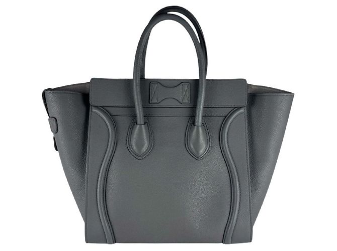 Céline Borsa Celine Luggage Mini Shopper Marrone - vista 3