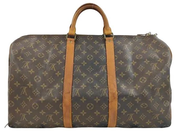 Louis Vuitton Keepall Monogram Canvas 50 Marrone - vista 2