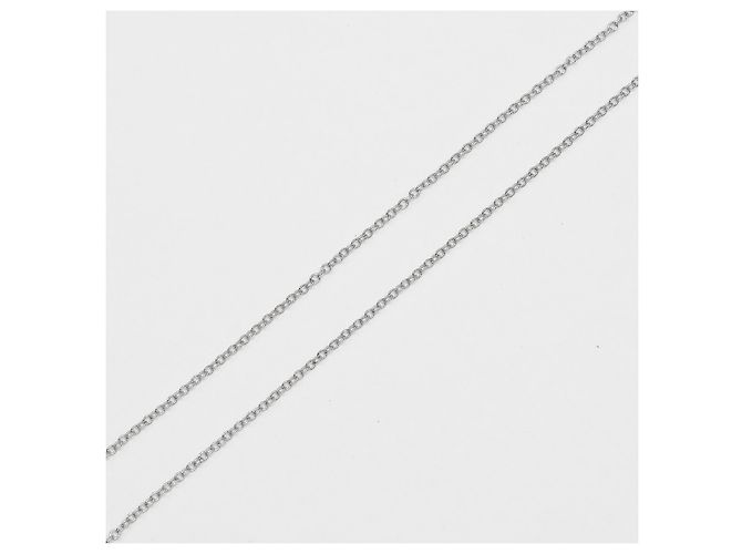 Pingente Cruz Tiffany & Co. em Platina e Diamantes Small Prata - vista 6