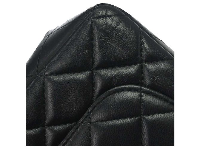 Chanel Classic Single Flap gestepptes Lammleder Mini Schwarz - Ansicht 7