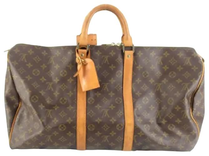 Louis Vuitton Keepall Monogram Canvas 55 Marrone - vista 2