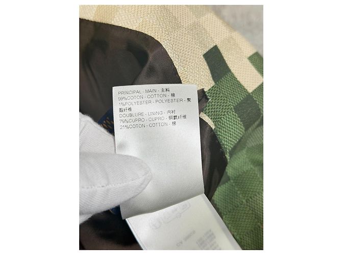 Blazer Tailored Damoflage Louis Vuitton Show SS2024 Taille 48 Marrone Nero Beige Verde - vista 13