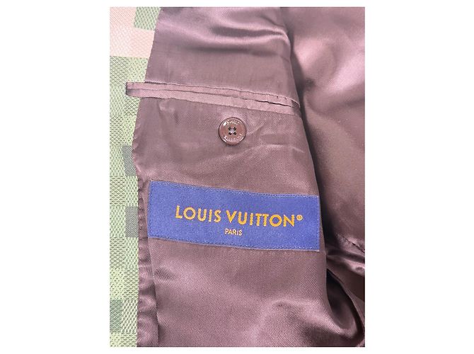 Blazer Tailored Damoflage Louis Vuitton Show SS2024 Taille 48 Marrone Nero Beige Verde - vista 17