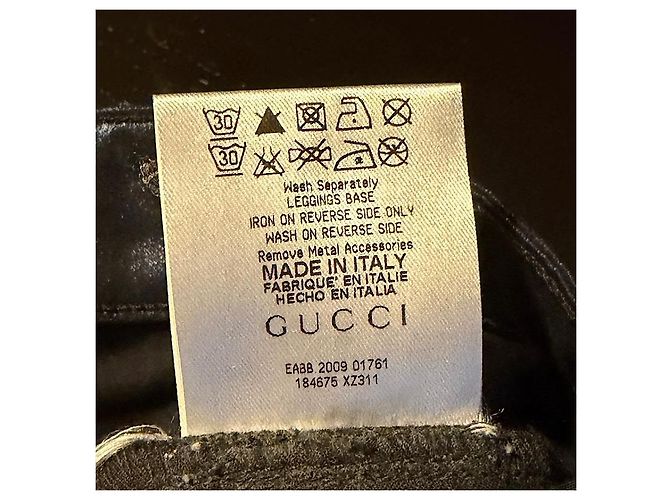Gucci 09 SS Metallic Coated Indigo Denim Blau - Ansicht 9