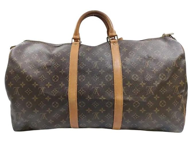 Louis Vuitton Keepall Monogram 55 Marrone - vista 2