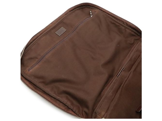 Borsa Boston Loewe Repeat Anagram Nero Marrone scuro - vista 8