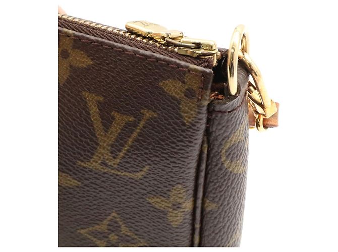 Borsa pochette Louis Vuitton Monogram Pochette Accessoires Marrone - vista 7