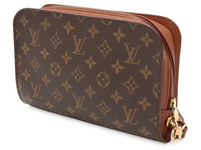 Borsa Second Louis Vuitton Monogram Orsay Marrone - vista 3