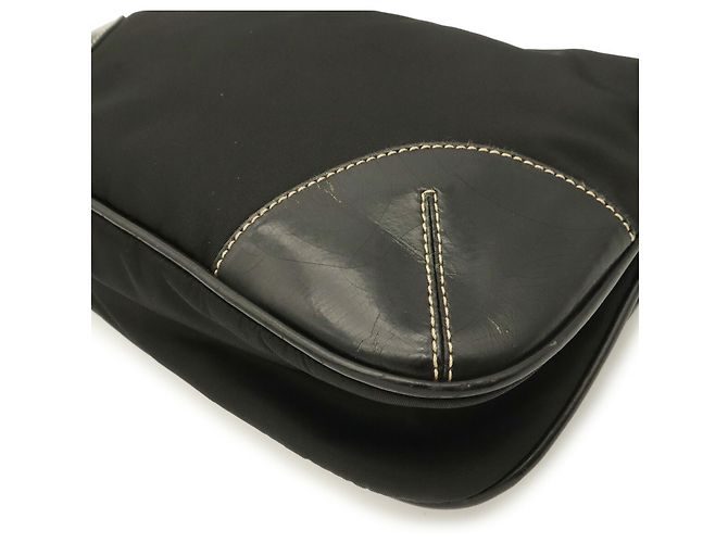 Borsa a Spalla Leggera in Tessuto Prada Nero - vista 4
