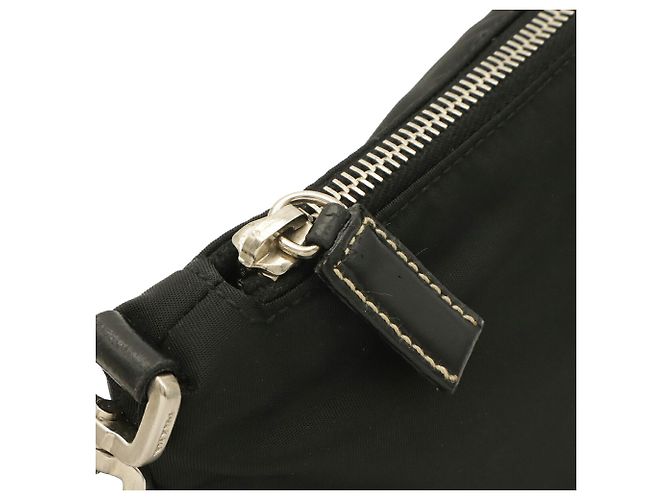 Borsa a Spalla Leggera in Tessuto Prada Nero - vista 7