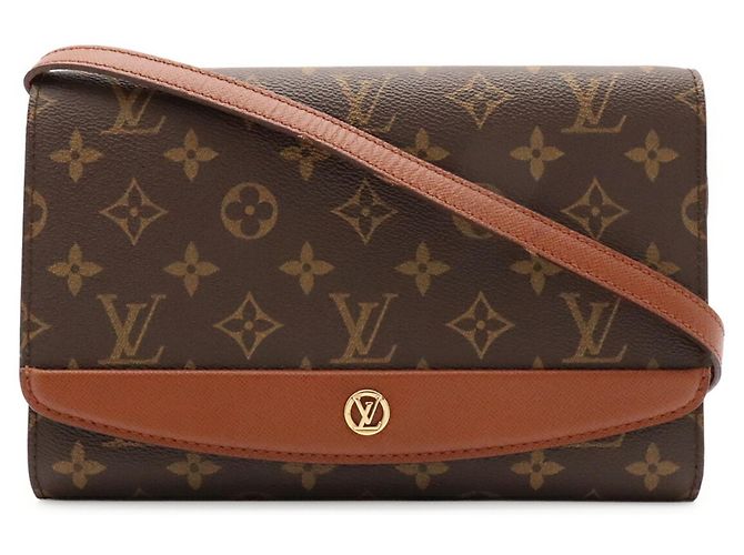Borsa a Spalla Louis Vuitton Monogram Bordeaux 24 Marrone - vista 2
