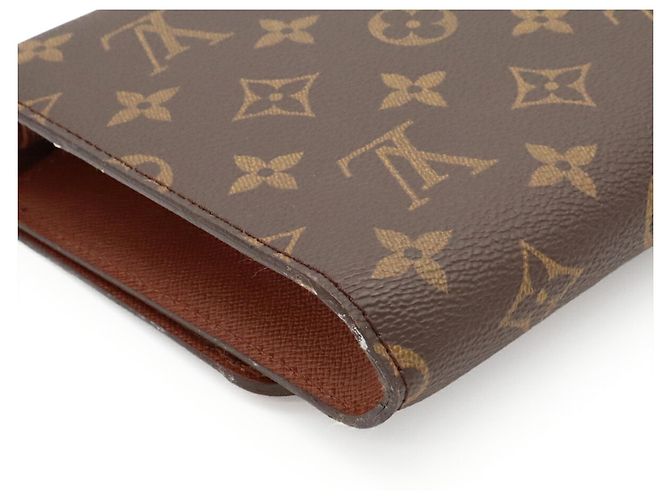 Borsa a Spalla Louis Vuitton Monogram Bordeaux 24 Marrone - vista 4
