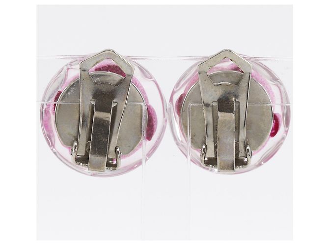 Chanel Camellia Clip-On aus Harz Pink - Ansicht 2