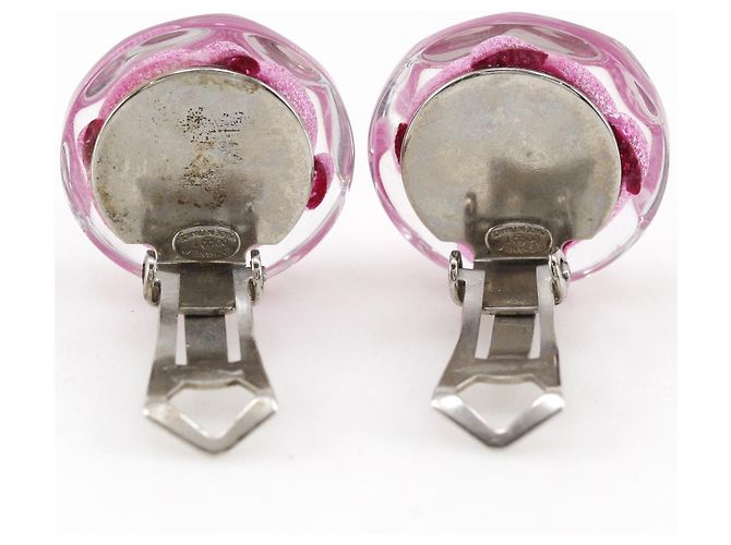 Chanel Camellia Clip-On aus Harz Pink - Ansicht 5