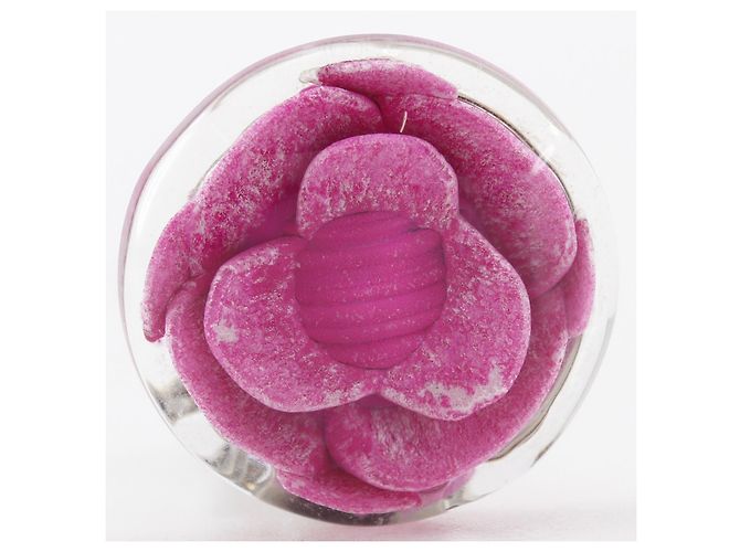 Chanel Camellia Clip-On aus Harz Pink - Ansicht 6
