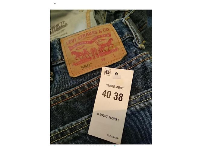 Jeans Levi's 560 Comfort Fit Blu - vista 9