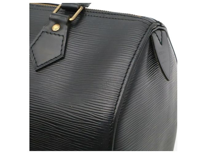 Borsa Louis Vuitton Epi Speedy 25 Nero - vista 9