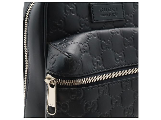Borsa a tracolla Gucci Guccissima Blu navy - vista 7