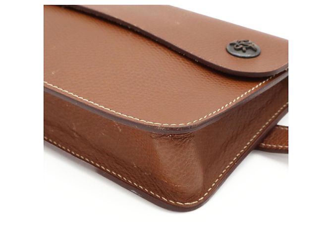 Hermès Pochette da vita in pelle marrone Hermes - vista 4
