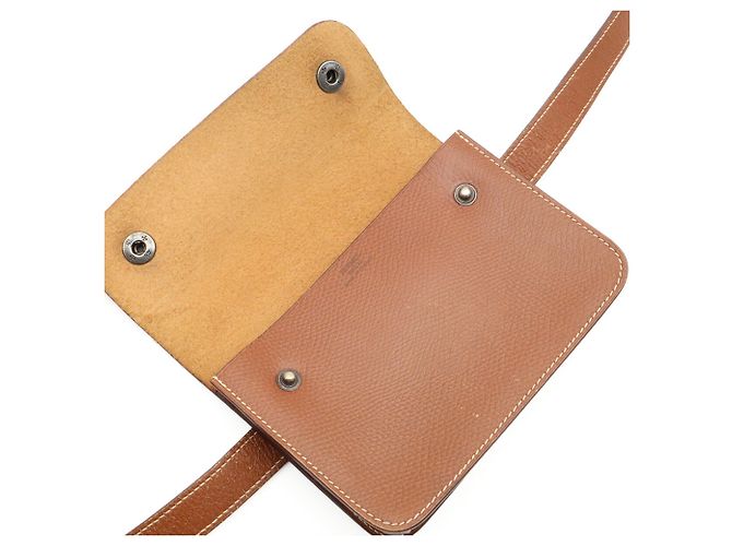 Hermès Pochette da vita in pelle marrone Hermes - vista 8
