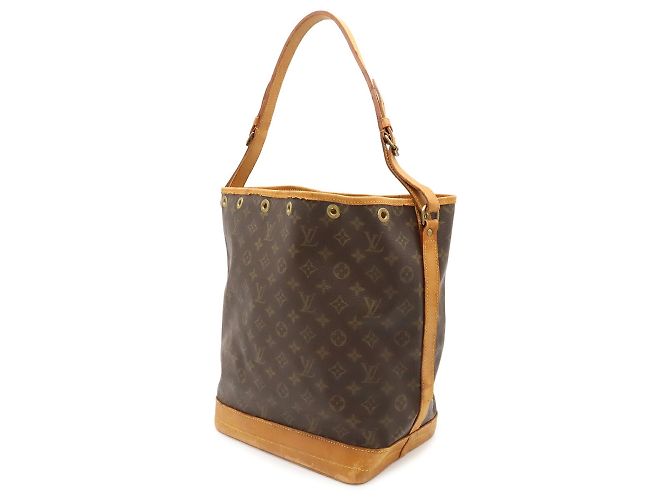 Borsa a Spalla Louis Vuitton Monogram Noe Marrone - vista 3