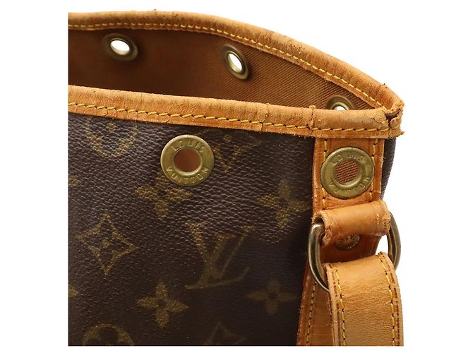 Borsa a Spalla Louis Vuitton Monogram Noe Marrone - vista 7