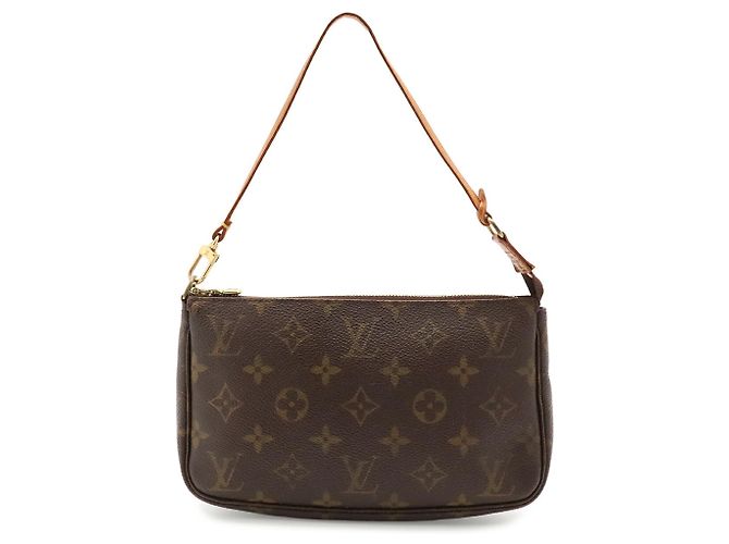Louis Vuitton Monogram Pochette Accessoires Handbag Brown - view 2